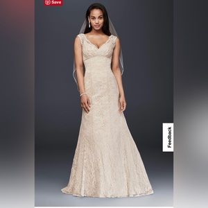 David’s bridal ivory wedding gown!